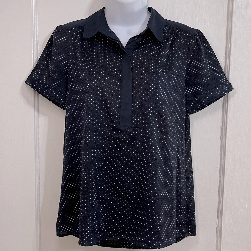Ann Taylor Polka Dot Blouse Size MP
